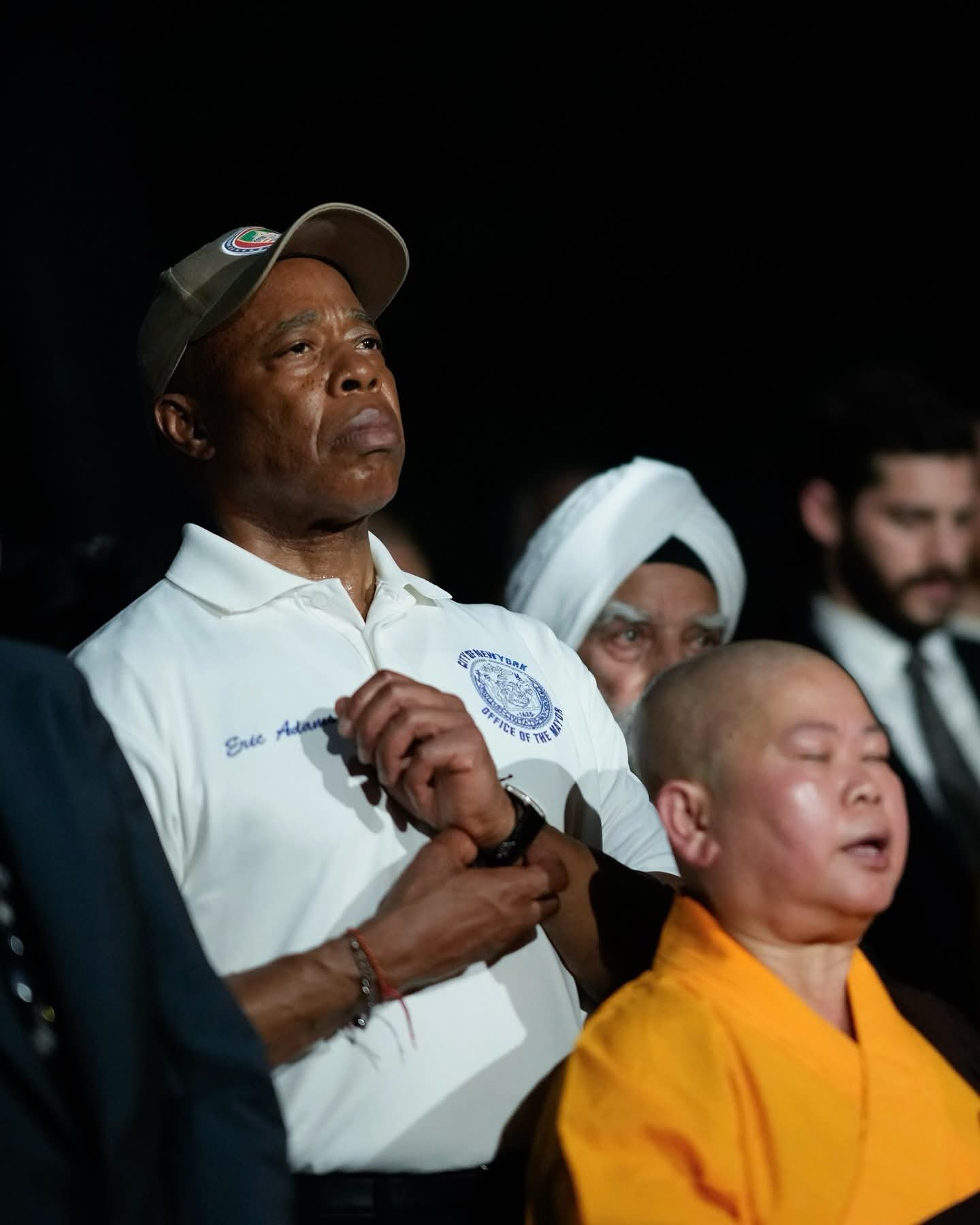 Mayor Adams Leads Vigil for Victims of Midtown Shooting, Mourns Fallen NYPD Officer
